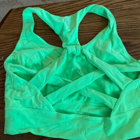 FP Movement Never Better Synergy Bra in Lime Glow Sz S EUC - Picture 6 of 9